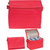 Branded Promotional RAINHAM 6 CAN COOL BAG in Red Cool Bag From Concept Incentives.