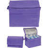 Branded Promotional RAINHAM 6 CAN COOL BAG in Purple Cool Bag From Concept Incentives.