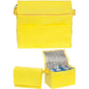 Branded Promotional RAINHAM 6 CAN COOL BAG in Yellow Cool Bag From Concept Incentives.