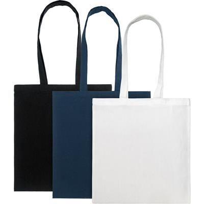 Branded Promotional RECYCLED SEABROOK 5OZ RECYCLED COTTON TOTE GROUP in Various Bag From Concept Incentives.