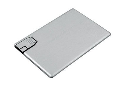 Branded Promotional BABY CARD PLATINUM METAL USB FLASH DRIVE MEMORY STICK Memory Stick USB From Concept Incentives.