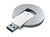 Branded Promotional BABY ROUND DISC USB FLASH DRIVE MEMORY STICK in Silver Memory Stick USB From Concept Incentives.