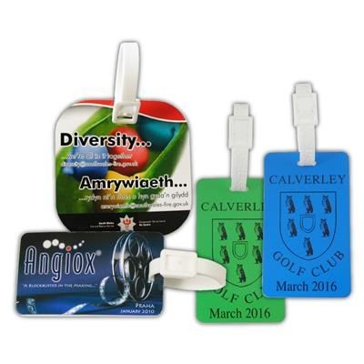 Branded Promotional GNALVIC 3MM BAG TAG Bag Tag Shrinky From Concept Incentives.