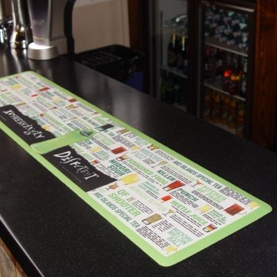 Branded Promotional BAR RUNNER MAT Bar Runner Mat From Concept Incentives.