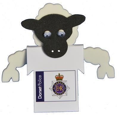 Branded Promotional SHEEP BADGE Badge From Concept Incentives.