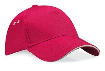 Branded Promotional ULTIMATE COTTON BASEBALL CAP with Sandwich Peak Baseball Cap From Concept Incentives.