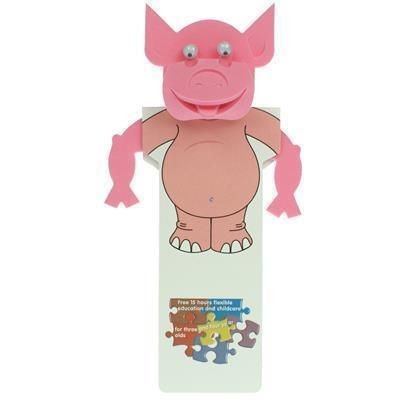 Branded Promotional PIG BODY BOOKMARK Bookmark From Concept Incentives.