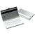 Branded Promotional RIBBED SILVER PLATED METAL BUSINESS CARD OR CREDIT CARD CASE Business Card Holder From Concept Incentives.