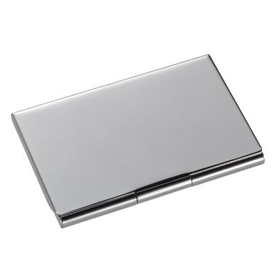 Branded Promotional CLASSIC SILVER PLATED METAL BUSINESS CARD OR CREDIT CARD CASE Business Card Holder From Concept Incentives.