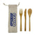 Branded Promotional BAMBOO CUTLERY SET Cutlery Set From Concept Incentives.