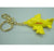 Branded Promotional METAL JUMBO AEROPLANE SHAPE KEYRING in Yellow Keyring From Concept Incentives.