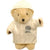 Branded Promotional HONEY BEAR with Coat in White Soft Toy From Concept Incentives.