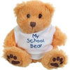 Branded Promotional DEXTER BEAR with White Tee Shirt Soft Toy From Concept Incentives.