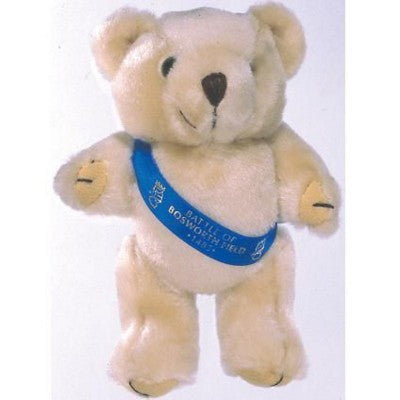 Branded Promotional HONEY BEAR with Printed Sash Soft Toy From Concept Incentives.