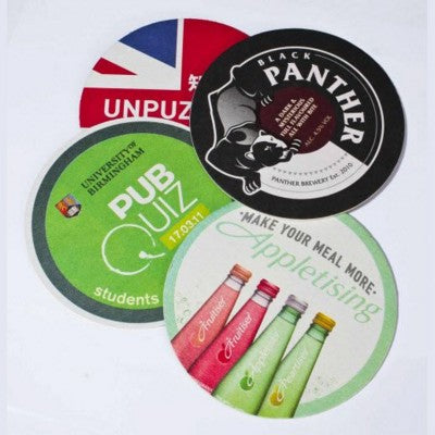 Branded Promotional CARDBOARD CARD BEER MAT Beer Mat From Concept Incentives.