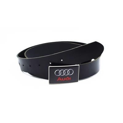 Branded Promotional LEATHER BELT with Full Colour Logo Dome Belt From Concept Incentives.