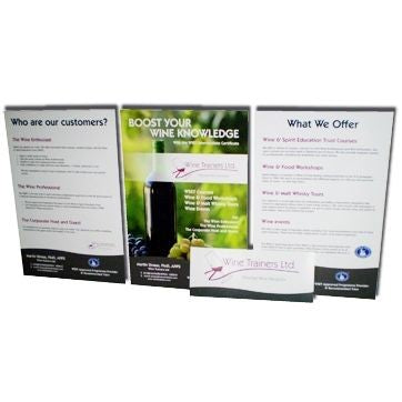 Branded Promotional BESPOKE SIGN, MENU HOLDER OR TABLE DECOR Menu Holder From Concept Incentives.