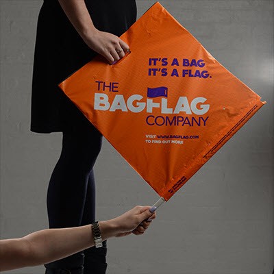 Branded Promotional LARGE BAGFLAG Flag From Concept Incentives.