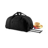 Branded Promotional BAGBASE WHEELIE HOLDALL TROLLEY BAG in Black Bag From Concept Incentives.