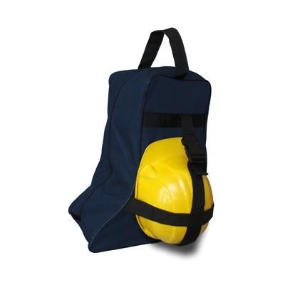 Branded Promotional BOOT BAG with BUILDER HELMETS STRAPS in Polyester Boot Bag From Concept Incentives.