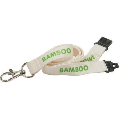 Branded Promotional 10MM BAMBOO LANYARD Lanyard From Concept Incentives.