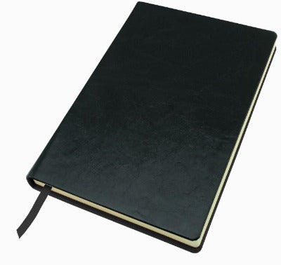 Branded Promotional POCKET CASEBOUND NOTE BOOK in Kensington Nappa Leather Jotter From Concept Incentives.