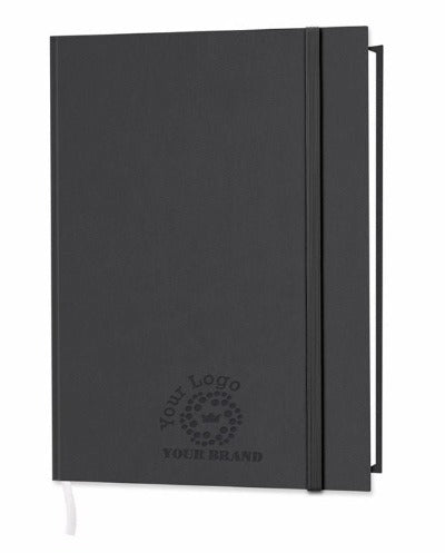 Branded Promotional NEWHIDE QUARTO NOTE BOOK in Black Notebook from Concept Incentives