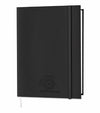 Branded Promotional SMOOTHGRAIN QUARTO CASEBOUND NOTE BOOK in Black Jotter From Concept Incentives.