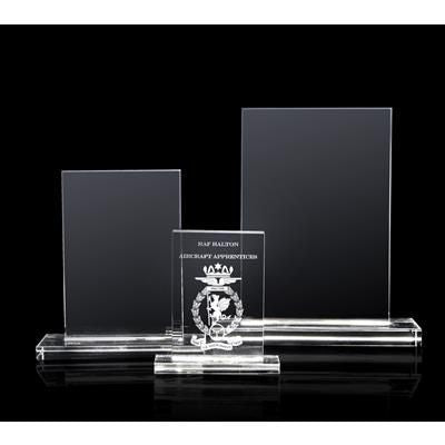 Branded Promotional OPTICAL CRYSTAL TROPHY AWARD CUBE BLOCK Award From Concept Incentives.