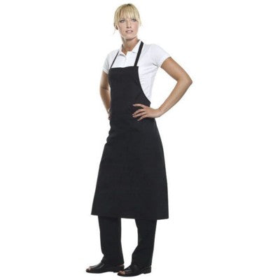 Branded Promotional BASIC BIB APRON in Black Apron From Concept Incentives.