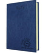 Branded Promotional TOPGRAIN PREMIUM A5 DAY TO PAGE DESK DIARY in Blue Diary From Concept Incentives.