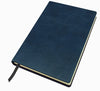 Branded Promotional POCKET CASEBOUND NOTE BOOK in Kensington Nappa Leather in Navy Blue Notebook from Concept Incentives