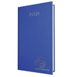 Branded Promotional SMOOTHGRAIN POCKET WEEK TO VIEW DIARY in Blue from Concept Incentives