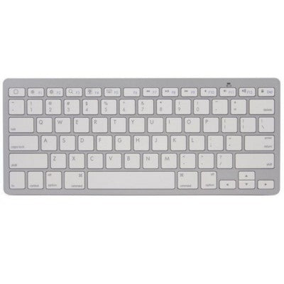 Branded Promotional BLUETOOTH KEYBOARD in Silver & White Computer Keyboard From Concept Incentives.