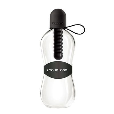 Branded Promotional BOBBLE BOTTLE in Black Sports Drink Bottle From Concept Incentives.