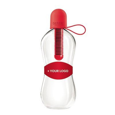 Branded Promotional BOBBLE BOTTLE in Red Sports Drink Bottle From Concept Incentives.