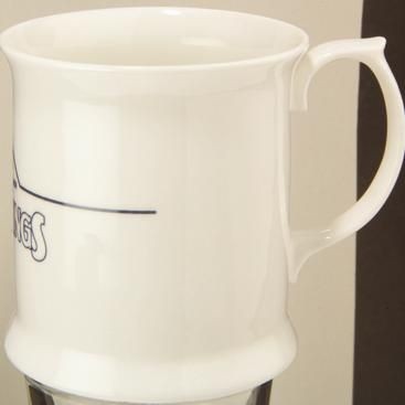 Branded Promotional MINI BONE CHINA TANKARD MUG in White Mug From Concept Incentives.