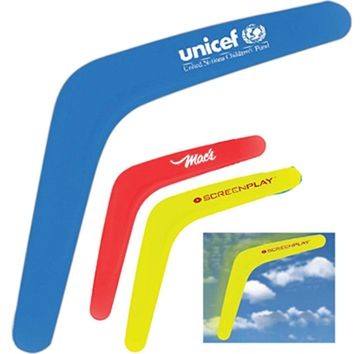 Branded Promotional PLASTIC BOOMERANG Boomerang From Concept Incentives.