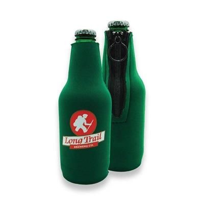 Branded Promotional FULL COLOUR WINE BOTTLE COOLER with Zipper Bottle Cooler From Concept Incentives.