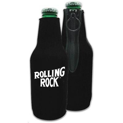 Branded Promotional SILKSCREEN WINE BOTTLE COOLER with Zipper Bottle Cooler From Concept Incentives.