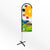 Branded Promotional SMALL BOW FEATHER FLAG BANNER with Cross Base Feather Flag From Concept Incentives.