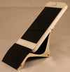 Branded Promotional EBONY MOBILE PHONE HOLDER in Black Mobile Phone Stand From Concept Incentives.