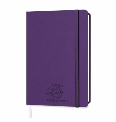 Branded Promotional NEWHIDE A6 NOTE BOOK in Purple Notebook from Concept Incentives