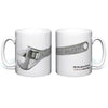 Branded Promotional FULL COLOUR DYE SUBLIMATION CERAMIC POTTERY MUG in White Mug From Concept Incentives.