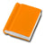 Branded Promotional BOOK SHAPE ERASER in Orange Pencil Eraser From Concept Incentives.