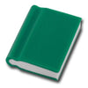 Branded Promotional BOOK SHAPE ERASER in Green Pencil Eraser From Concept Incentives.