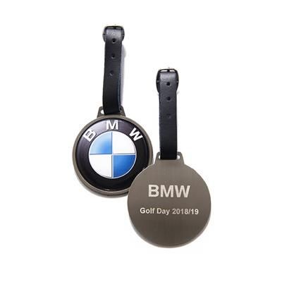 Branded Promotional ROUND METAL GOLF BAG TAG Golf Bag Tag From Concept Incentives.