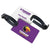 Branded Promotional PVC LUGGAGE TAG with Black Leatherette Strap Luggage Tag From Concept Incentives.