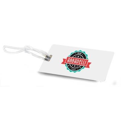 Branded Promotional PVC LUGGAGE TAG with Clear Transparent Strap Luggage Tag From Concept Incentives.