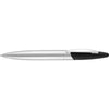 Branded Promotional BULLET METAL BALL PEN in Silver & Black Pen From Concept Incentives.